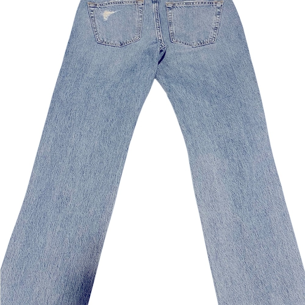 Abercrombie & Fitch Jeans Mens 29x30 Langdon Skinny Blue Stripe Straight Leg - Picture 3 of 6